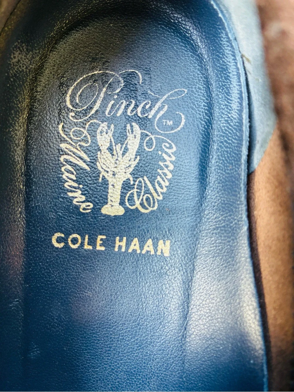 Cole Haan Pinch Brown Suede Penny Loafers, Size 7